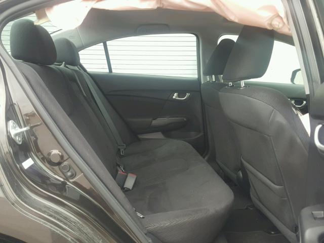 19XFB2F84DE043931 - 2013 HONDA CIVIC EX შავი ფოტო 6