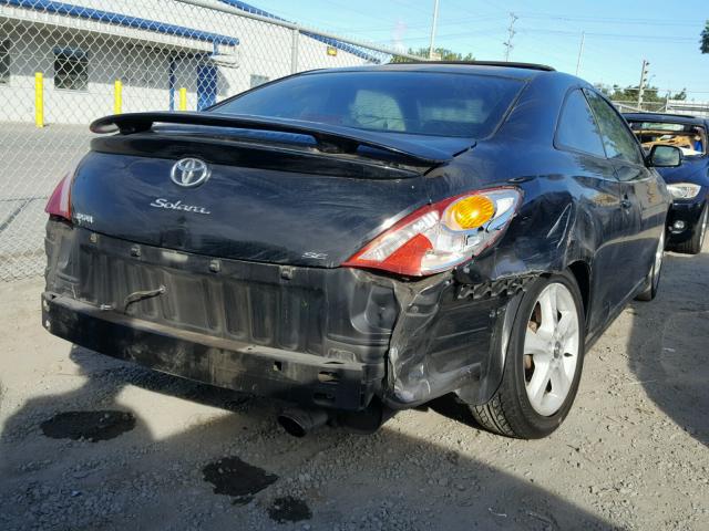 4T1CE38P64U866622 - 2004 TOYOTA CAMRY SOLA BLACK photo 4