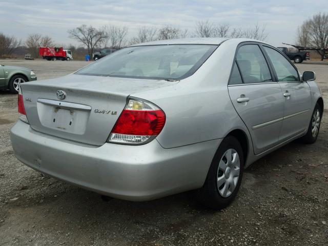 4T1BE32K45U030432 - 2005 TOYOTA CAMRY LE SILVER photo 4