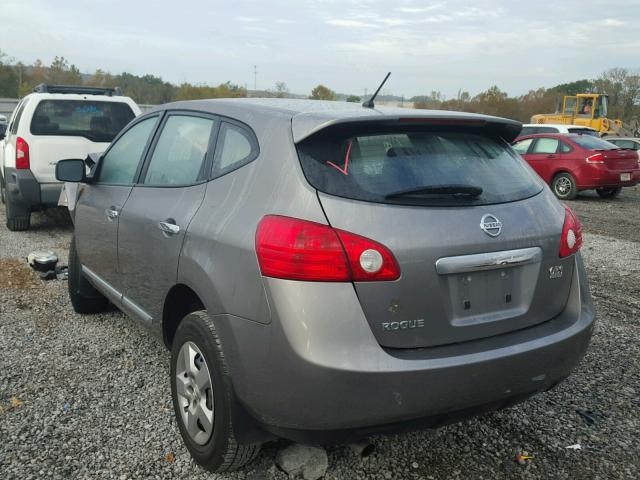 JN8AS5MT8DW043198 - 2013 NISSAN ROGUE S GRAY photo 3