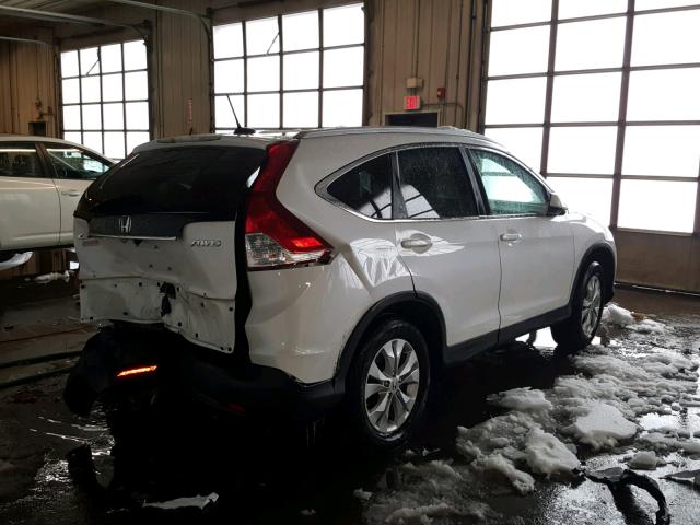 5J6RM4H70DL086557 - 2013 HONDA CR-V WHITE photo 4