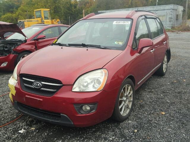 KNAFG526377085676 - 2007 KIA RONDO LX RED photo 2