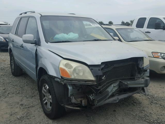 2HKYF18623H597255 - 2003 HONDA PILOT BLUE photo 1