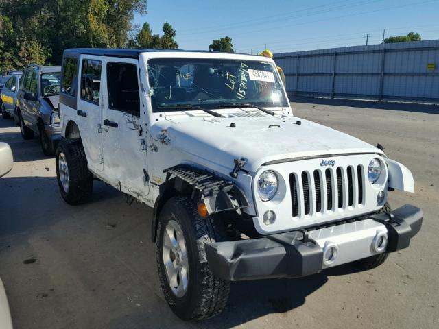 1C4BJWEG0FL741500 - 2015 JEEP WRANGLER U WHITE photo 1