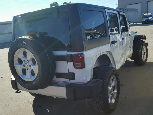 1C4BJWEG0FL741500 - 2015 JEEP WRANGLER U WHITE photo 4