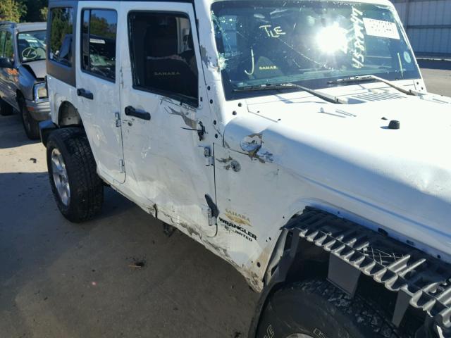 1C4BJWEG0FL741500 - 2015 JEEP WRANGLER U WHITE photo 9