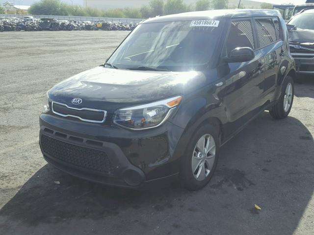 KNDJN2A22E7021240 - 2014 KIA SOUL BLACK photo 2