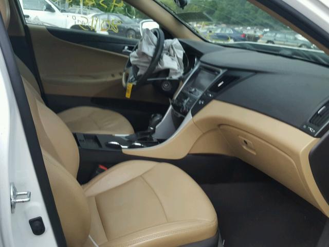 5NPEB4ACXCH477963 - 2013 HYUNDAI SONATA WHITE photo 5