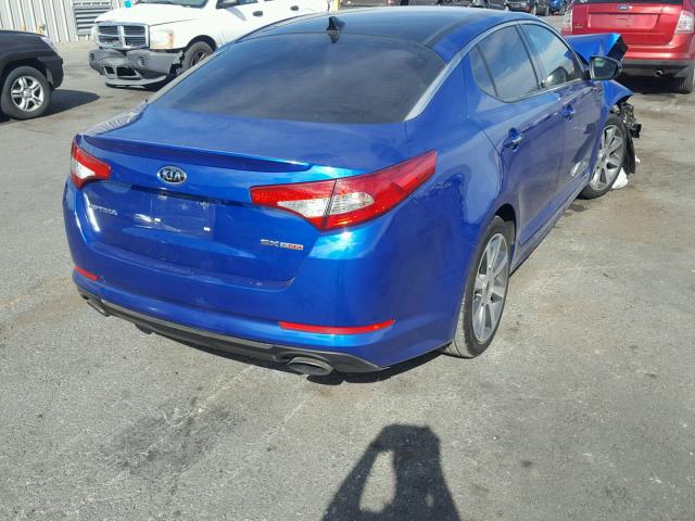 5XXGR4A68CG088829 - 2012 KIA OPTIMA SX BLUE photo 4