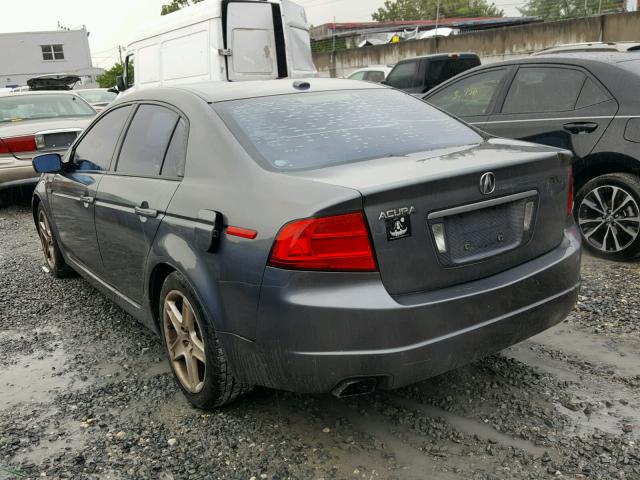 19UUA66265A060104 - 2005 ACURA TL GRAY photo 3