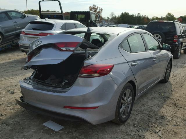 5NPD84LF7HH120460 - 2017 HYUNDAI ELANTRA SE SILVER photo 4