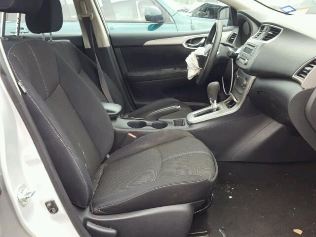 3N1AB7APXEL685477 - 2014 NISSAN SENTRA S SILVER photo 5