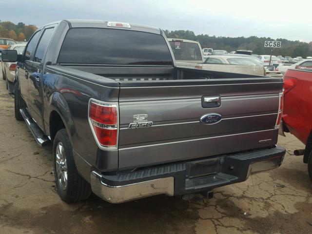 1FTEW1CM5DFB34580 - 2013 FORD F150 SUPER GRAY photo 3