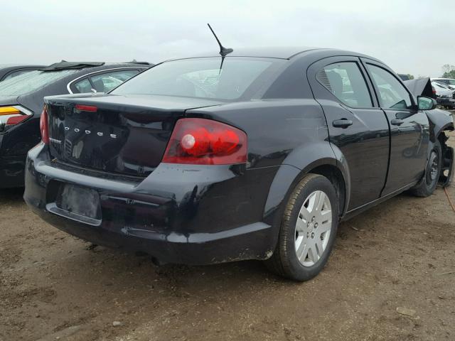 1C3CDZAB5DN652681 - 2013 DODGE AVENGER SE BLACK photo 4