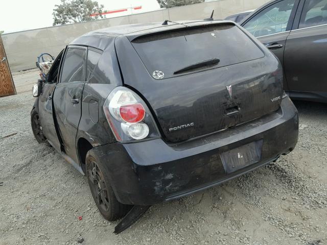 5Y2SP67019Z404513 - 2009 PONTIAC VIBE BLACK photo 3