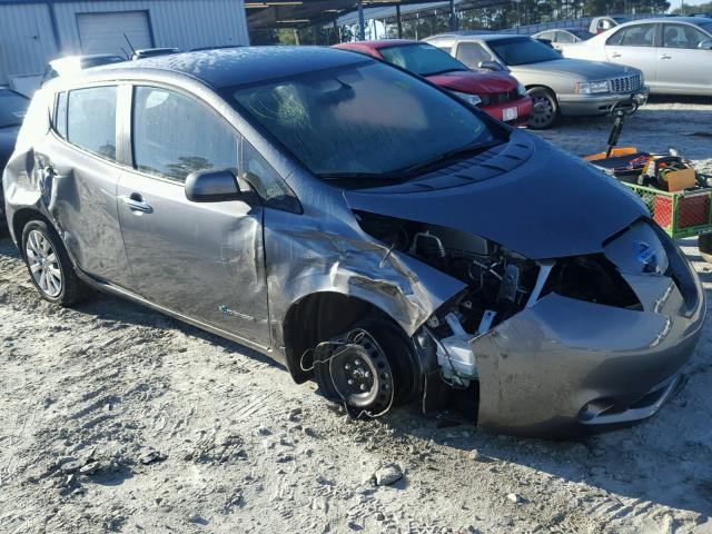 1N4AZ0CPXFC332589 - 2015 NISSAN LEAF S GRAY photo 1