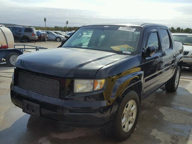 2HJYK16487H515178 - 2007 HONDA RIDGELINE BLACK photo 2