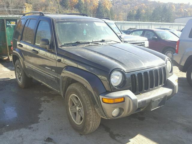 1J4GL48K74W315099 - 2004 JEEP LIBERTY SP BLACK photo 1