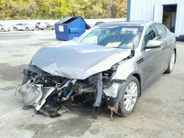 5XXGN4A78EG324760 - 2014 KIA OPTIMA EX SILVER photo 2