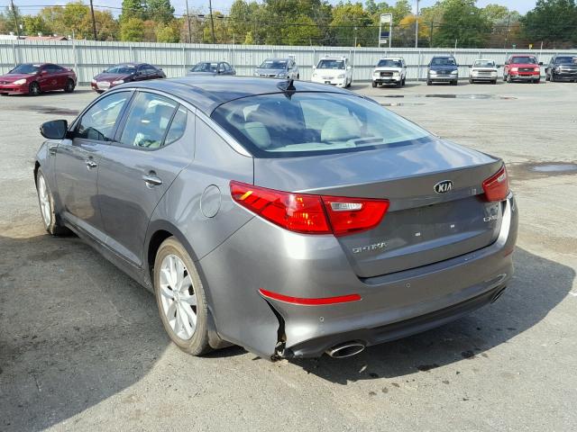 5XXGN4A78EG324760 - 2014 KIA OPTIMA EX SILVER photo 3