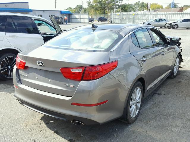 5XXGN4A78EG324760 - 2014 KIA OPTIMA EX SILVER photo 4