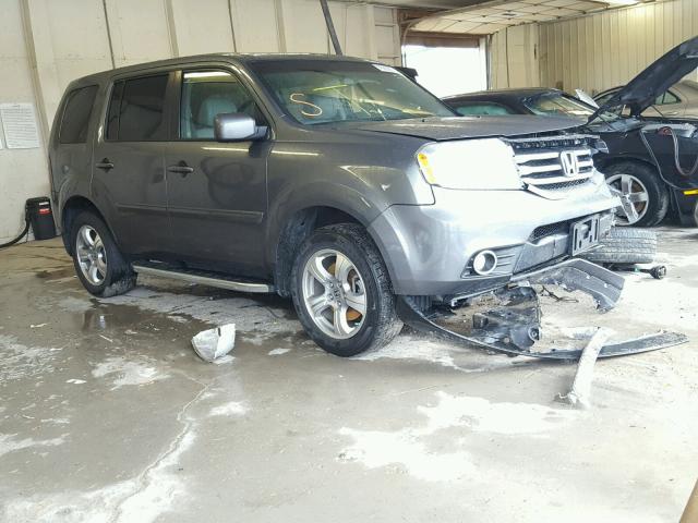 5FNYF4H55CB002082 - 2012 HONDA PILOT EXL GRAY photo 1