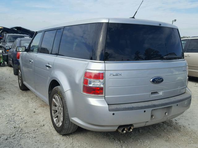 2FMGK5CC9BBD23150 - 2011 FORD FLEX SEL SILVER photo 3