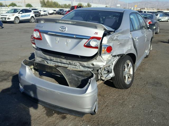 2T1BU4EE9BC617060 - 2011 TOYOTA COROLLA SILVER photo 4