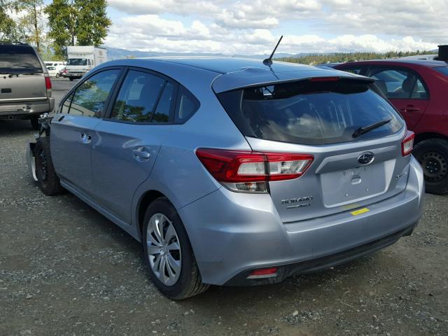 4S3GTAA65J3720070 - 2018 SUBARU IMPREZA SILVER photo 3