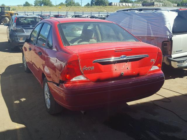 1FAFP3839YW260160 - 2000 FORD FOCUS ZTS RED photo 3