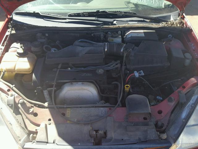 1FAFP3839YW260160 - 2000 FORD FOCUS ZTS RED photo 7