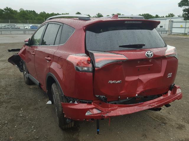 JTMRFREV1JD249268 - 2018 TOYOTA RAV4 ADVEN RED photo 3