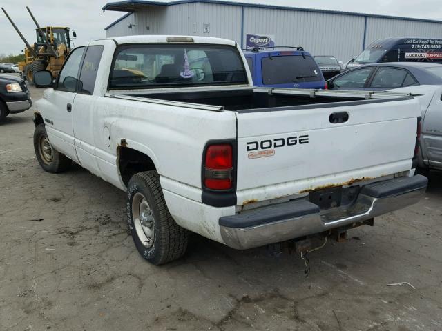 3B7HC12Z0YG124272 - 2000 DODGE RAM 1500 WHITE photo 3