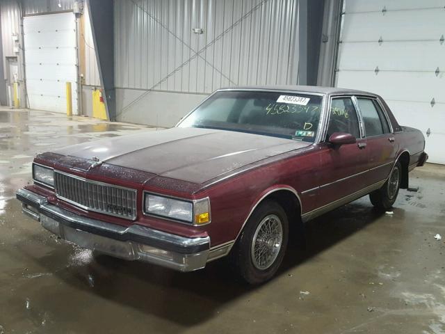 1G1BU54E0LR108918 - 1990 CHEVROLET CAPRICE CL MAROON photo 2