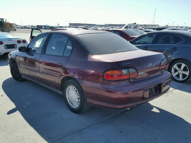 1G1ND52J716181943 - 2001 CHEVROLET MALIBU MAROON photo 3