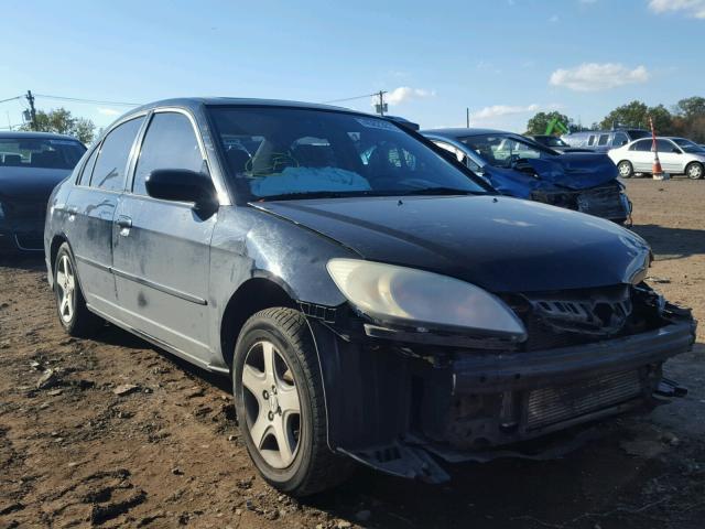 2HGES26704H618681 - 2004 HONDA CIVIC BLACK photo 1