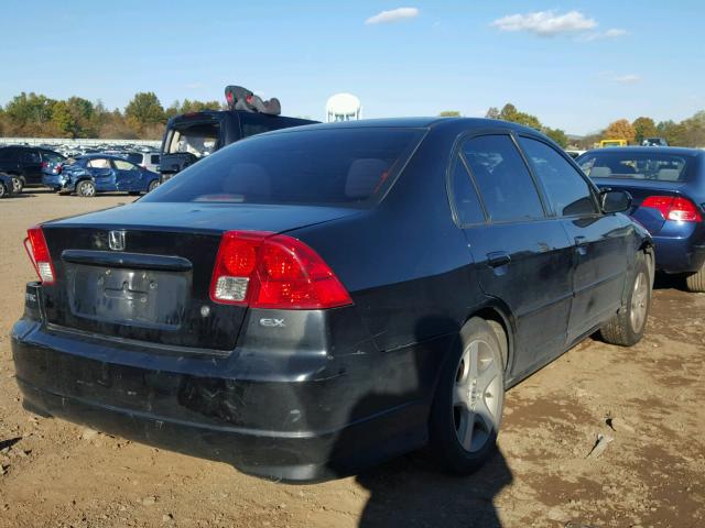 2HGES26704H618681 - 2004 HONDA CIVIC BLACK photo 4