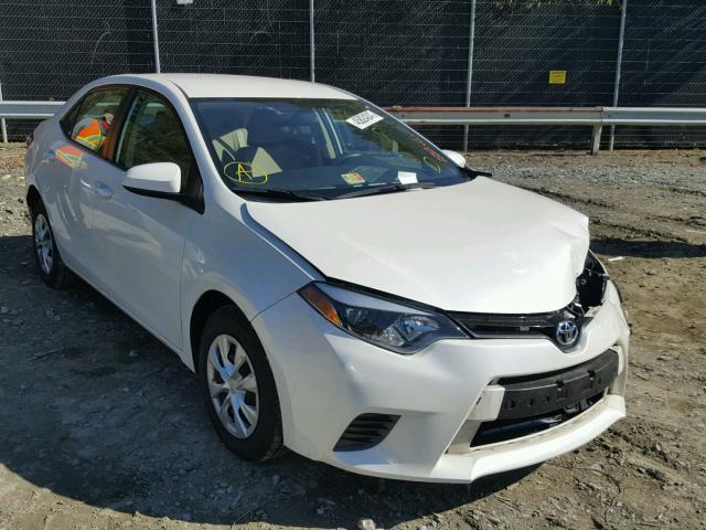 5YFBPRHE9FP230627 - 2015 TOYOTA COROLLA EC WHITE photo 1