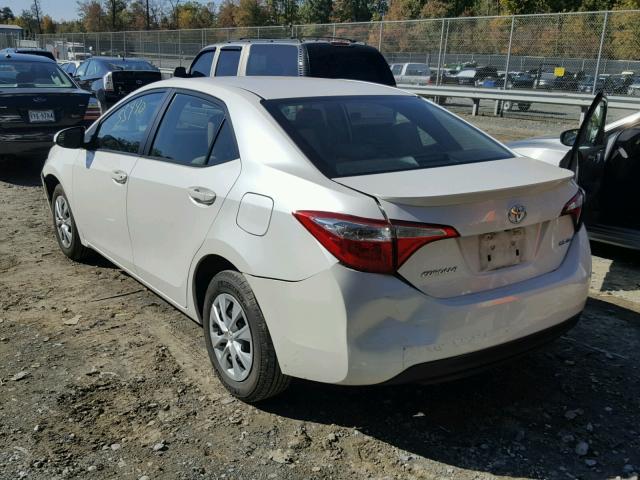 5YFBPRHE9FP230627 - 2015 TOYOTA COROLLA EC WHITE photo 3