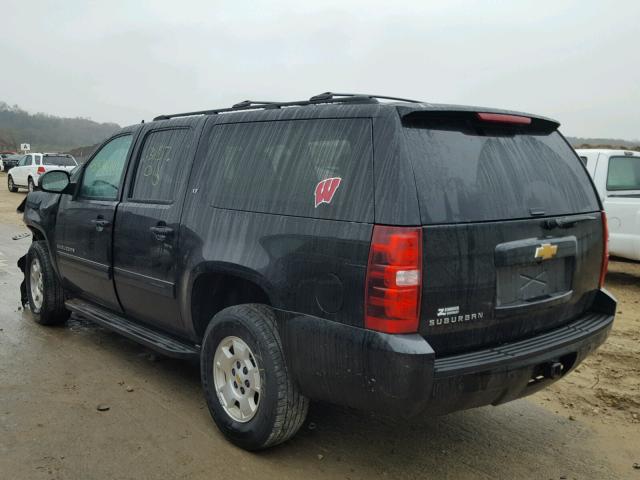 1GNSKJE79DR327066 - 2013 CHEVROLET SUBURBAN K BLACK photo 3