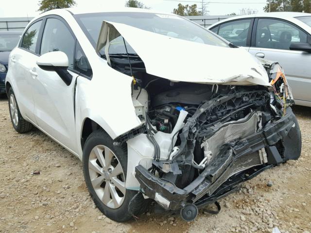 KNADN5A3XD6196649 - 2013 KIA RIO EX WHITE photo 1