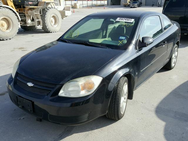 1G1AL15F977407758 - 2007 CHEVROLET COBALT LT BLACK photo 2