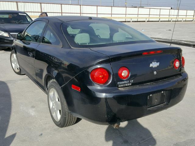 1G1AL15F977407758 - 2007 CHEVROLET COBALT LT BLACK photo 3