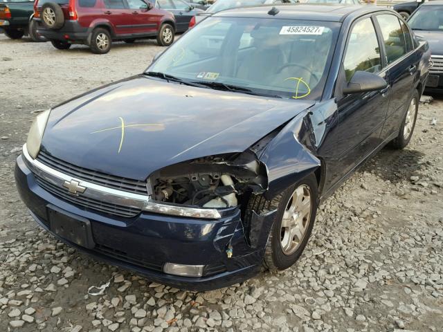 1G1ZU54855F177293 - 2005 CHEVROLET MALIBU LT BLUE photo 2