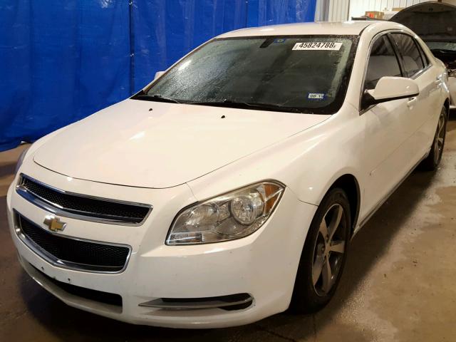 1G1ZC5EU6BF292091 - 2011 CHEVROLET MALIBU 1LT WHITE photo 2