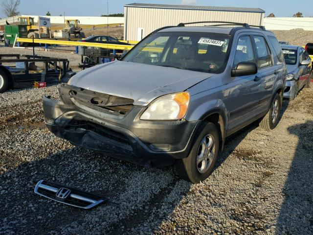 JHLRD68462C005147 - 2002 HONDA CR-V LX SILVER photo 2