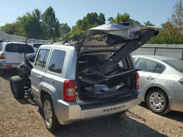 1J4NT4GB4AD615134 - 2010 JEEP PATRIOT LI SILVER photo 3