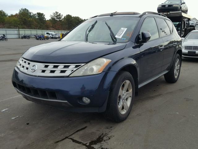 JN8AZ08WX5W428864 - 2005 NISSAN MURANO SL BLUE photo 2