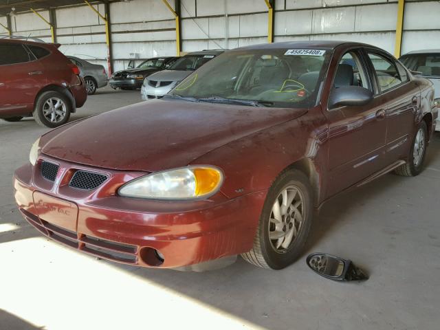 1G2NF52E43C310542 - 2003 PONTIAC GRAND AM S MAROON photo 2