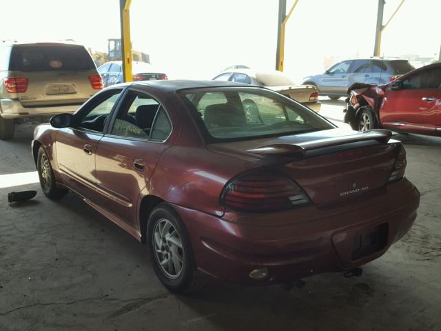 1G2NF52E43C310542 - 2003 PONTIAC GRAND AM S MAROON photo 3